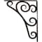 Ekena Millwork Tristan Wrought Iron Bracket, (Single center brace), Antiqued Pale Gold 1 1/2"W x 10"D x 12"H BKTM01X10X12STNAPG - alternate 5